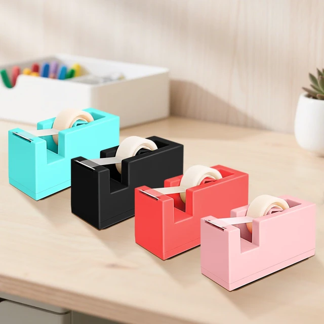 Alt view image 6 of 7 - 1 Desktop Stapler & 1 Tape Dispenser,Black Stapler for Desk | 25 Sheet Capacity with 830 Staples and Staple Remover, Non-Slip for Office,School, Home & Classroom