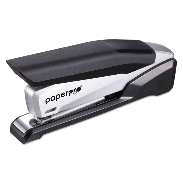 Alt view image 2 of 7 - (Formerly PaperPro) 1110 inPOWER Premium Stapler, 28-Sheet Cap, Black/Silver