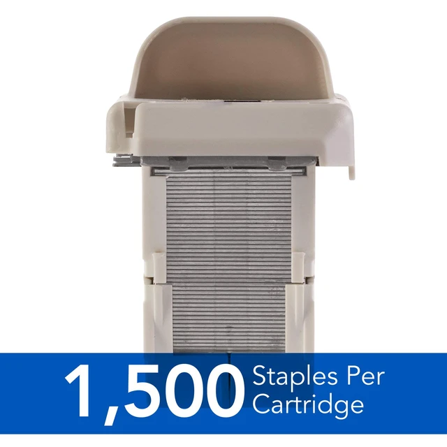Alt view image 5 of 6 - 502e Desktop Electric Stapler Staple Cartridge, 1500 Staples/Cartridge, 2 Cartridges/Pack, 1 Pack (S7050051)