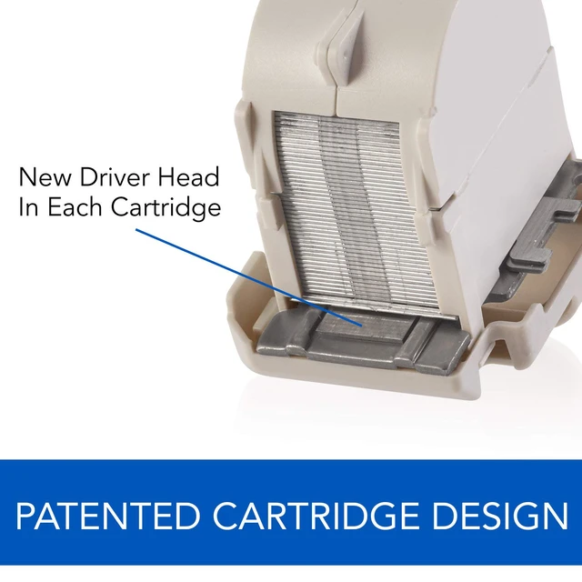 Alt view image 3 of 6 - 502e Desktop Electric Stapler Staple Cartridge, 1500 Staples/Cartridge, 2 Cartridges/Pack, 1 Pack (S7050051)