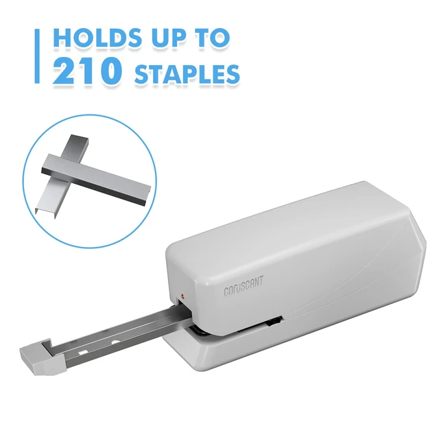 Alt view image 5 of 7 - Electric Stapler, Automatic Stapler, Heavy Duty25 Sheet, Store 210 StaplesIncludes 2000 Staples and 1 Staple Remover. Electric Desktop AC or Battery Powered for Home/Office Use