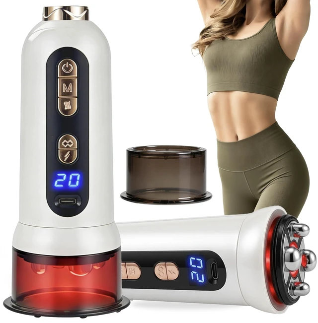 Main image of 5-in-1 Body Sculpting Machine Gua Sha & Cupping Vacuum Massage Device, Lymphatic Drainage Massage, Anti-Cellulite Tool & Skin Firming Care for Face, Belly, Arms, Legs, Waist & Love Handles