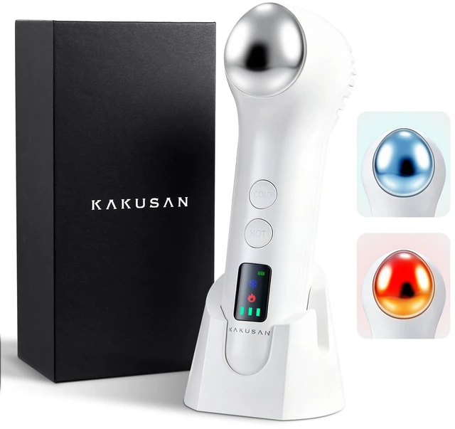 Main image of Cold and Heat Wand for Face, Depuffing Wand for Puffiness | NTC Adjustable Temperature, Zinc Alloy Head, Rechargeable and Portable, Skincare Beauty Device for Home and Travel