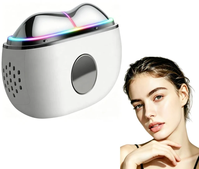 Main image of Electric Gua Sha Face Massager, 7-in-1 Red Light Therapy Facial Scraping | Hot & Cold Facial Massager Scraping Tool with Vibration, Pulse, Heated Lifting, Ice Roller