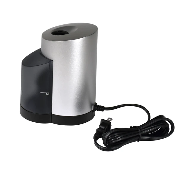 Alt view image 2 of 7 - Vertical Electric Pencil Sharpener, for Classroom, Home, and Office Use, Black and Grey