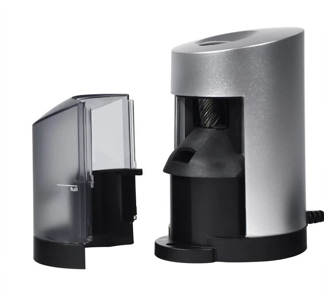 Alt view image 3 of 7 - Vertical Electric Pencil Sharpener, for Classroom, Home, and Office Use, Black and Grey
