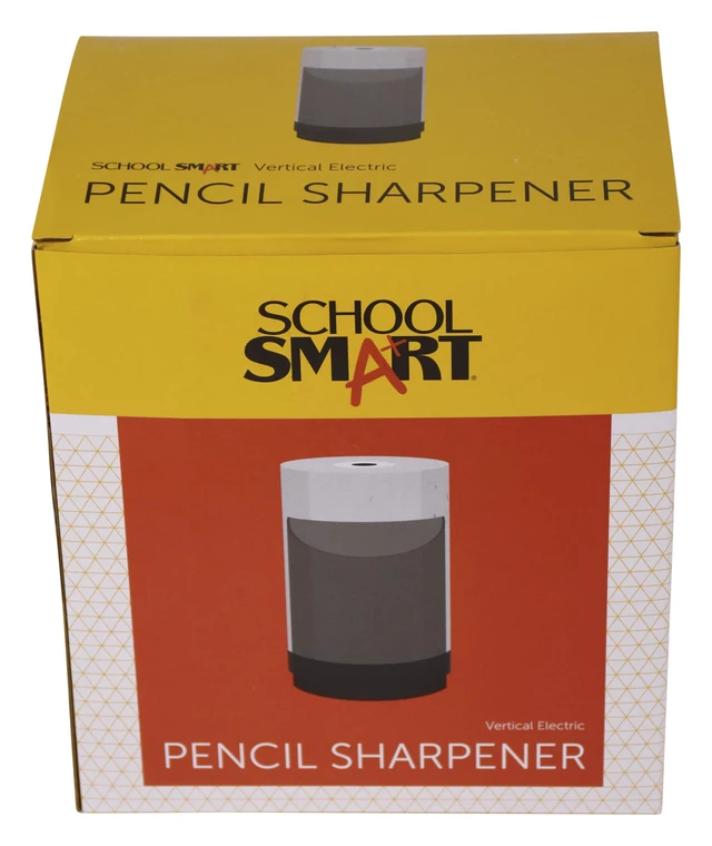 Alt view image 6 of 7 - Vertical Electric Pencil Sharpener, for Classroom, Home, and Office Use, Black and Grey