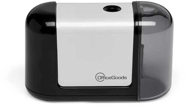 Main image of Mini-Pro Electric Pencil Sharpener, Cordless, Black | Portable sharpener, Battery powered, Sharpens colored pencils or drafting pencils, Aesthetic office or school supplies