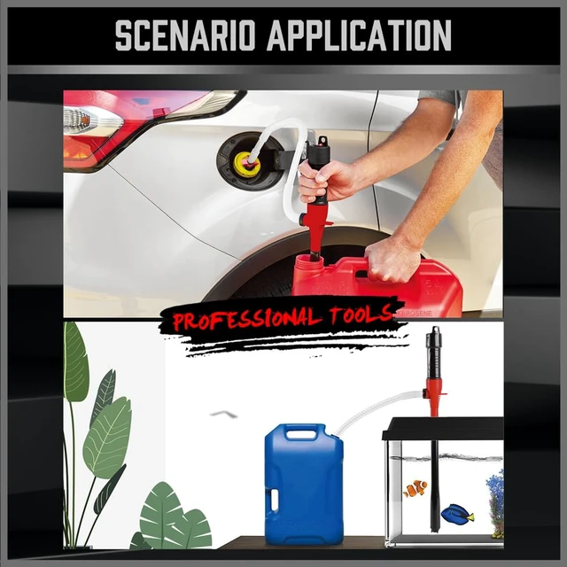 Alt view image 7 of 7 - Electric Hand Pump, Portable Battery Powered Transfer Pump, Multi-Use Siphon Liquid Extractor for Gasoline, Diesel, Fuel, and Water Transfer