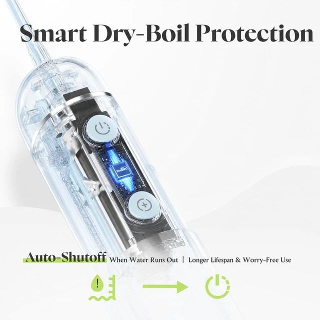 Alt view image 5 of 7 - C2 Portable Water Flosser, Cordless Oral Irrigator with UV-C Clean Mode, 4 Modes, Waterproof Rechargeable Dental Flosser with 4 Nozzles and Travel Bag (Pink)