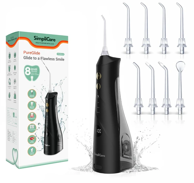 Main image of Cordless Water Flosser, 10-150 PSI for Braces & Sensitive Gums | 4 Pressure Modes (10-150 PSI), 270ml BPA-Free Tank, IPX7 Waterproof, USB-C Rechargeable Up To 15 Days, Whisper-Quiet