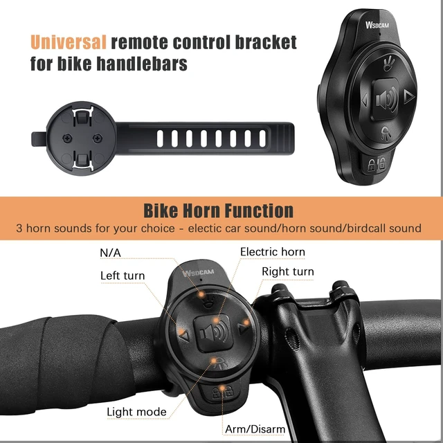 Alt view image 3 of 3 - Remote for Smart Bike Alarm Tail Light Turn Signals