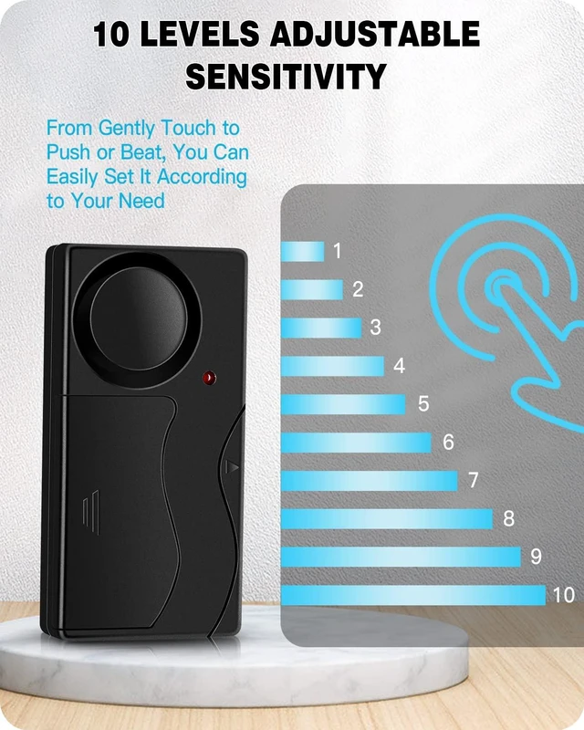Alt view image 5 of 7 - 110db Motorcycle Alarm with Remote Control Wireless Vibration Anti-Theft Bike/Motorbike/Vehicle Security Alarms, Door and Window Alarm