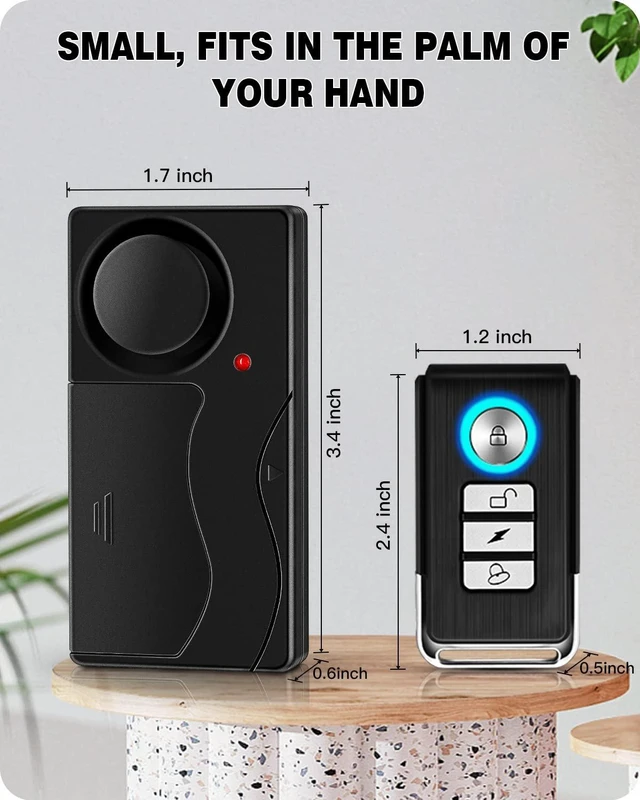 Alt view image 7 of 7 - 110db Motorcycle Alarm with Remote Control Wireless Vibration Anti-Theft Bike/Motorbike/Vehicle Security Alarms, Door and Window Alarm