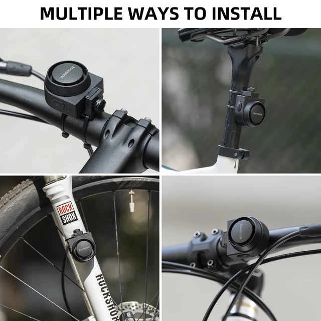 Alt view image 3 of 6 - 115dB Bike Alarm with Remote Motion Sensor Anti-Theft 2 Pack | Waterproof, Wireless Remote Control, Vibration Anti-Theft Security System, Fit eBike Motorcycle Bicycle