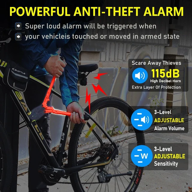 Alt view image 2 of 6 - Smart Bike Tail Light: USB Rechargeable Rear Bicycle Brake Light High Lumen Safety Red Led Cycling Taillight (Classic Alarm Brake Light)