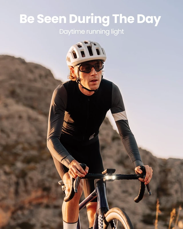 Alt view image 4 of 7 - Hori 900 Compatible with Garmin/Wahoo Bike Computer Dual Mounted Bike Light 900 Lumens Super Bright Independent DRL Fast USB-C Charging IPX6 Waterproof Rating Bicycle Headlight (Black)
