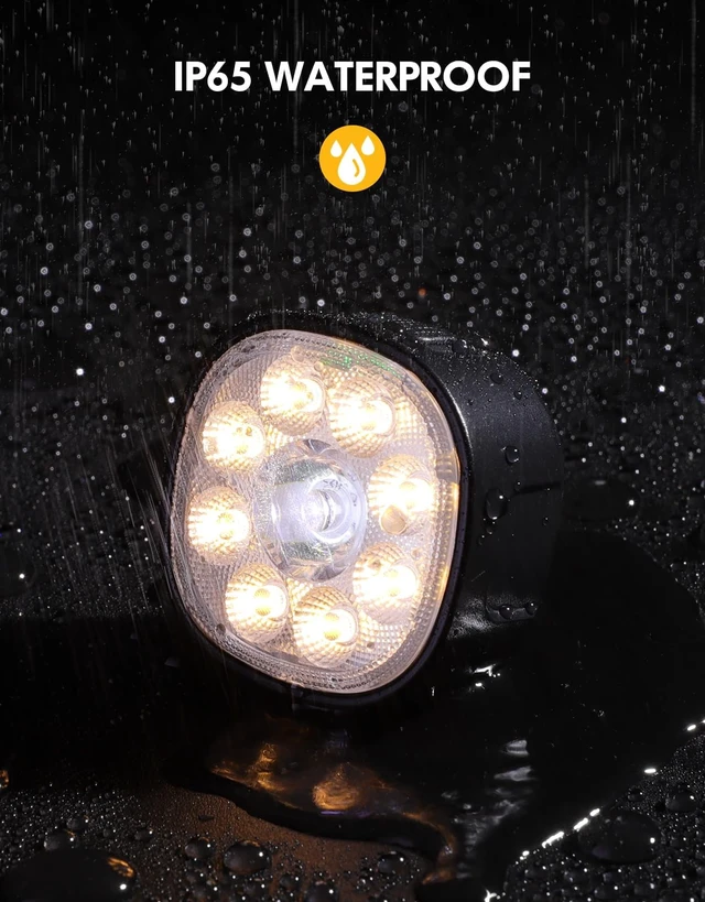 Alt view image 4 of 7 - Bike Lights Super Bright, Rechargeable Bicycle Lights Set Multiple Modes, Waterproof Bike Lights for Night Riding/Cycling Safety, Front and Back Bike Reflectors Light, Long Battery Life