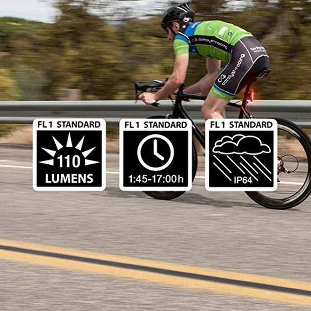 Alt view image 7 of 7 - Swift 500 Front Bike Light Sabre 110 Rear Bike Light Combo Pack- USB Rechargeable Bicycle Headlight LED Front Light Easy to Install Water Resistant Road Commuting Cycling Safety Flashlight