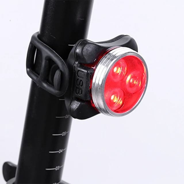 Alt view image 4 of 7 - 2pcs USB Rechargeable Bike Light, Waterproof Super Bike Lights for Night Riding 4 Light Mode Options Mountain Bike Headlight LED Lamp Bicycle Accessories