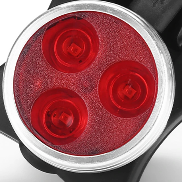 Alt view image 5 of 7 - 2pcs USB Rechargeable Bike Light, Waterproof Super Bike Lights for Night Riding 4 Light Mode Options Mountain Bike Headlight LED Lamp Bicycle Accessories