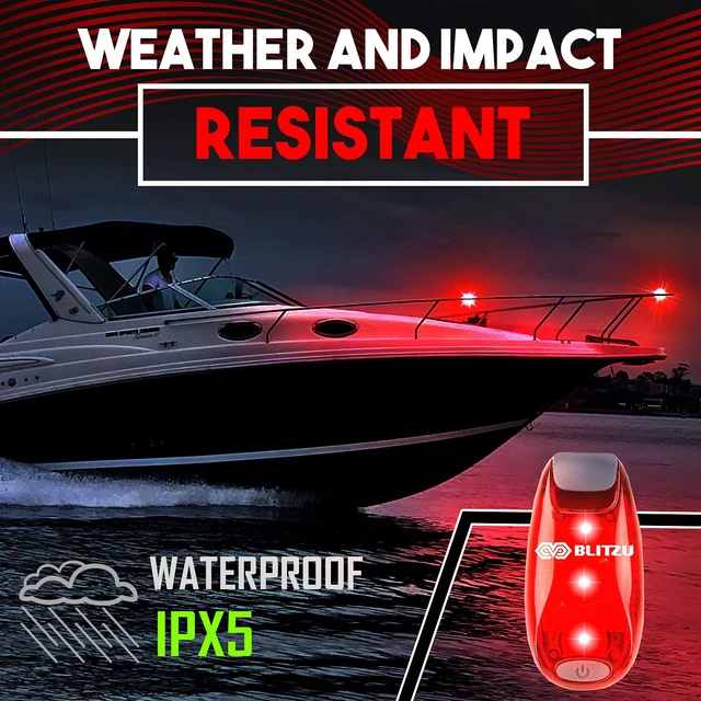 Alt view image 7 of 7 - LED Safety Lights 4 Pack, Clip On High Visibility Strobe Light for Walk Run | Night Safety Gear, Reflective Accessory, Lightweight & Portable, Waterproof, Outdoor, Work, Walking, Hiking, Cycling