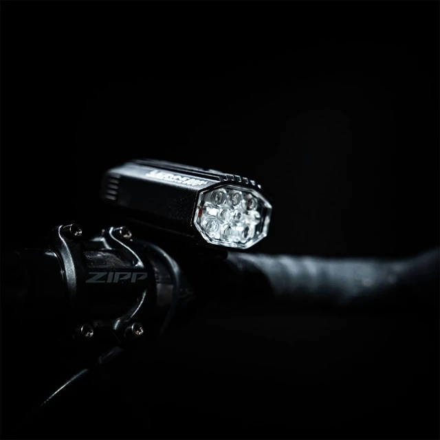 Alt view image 6 of 7 - Micro Drive Front Bike Light | 800 Lumen Max Output, 35H Runtime, 7 Modes, Daytime Flash, IPX7 Waterproof, Includes Mounting Strap, Black Satin
