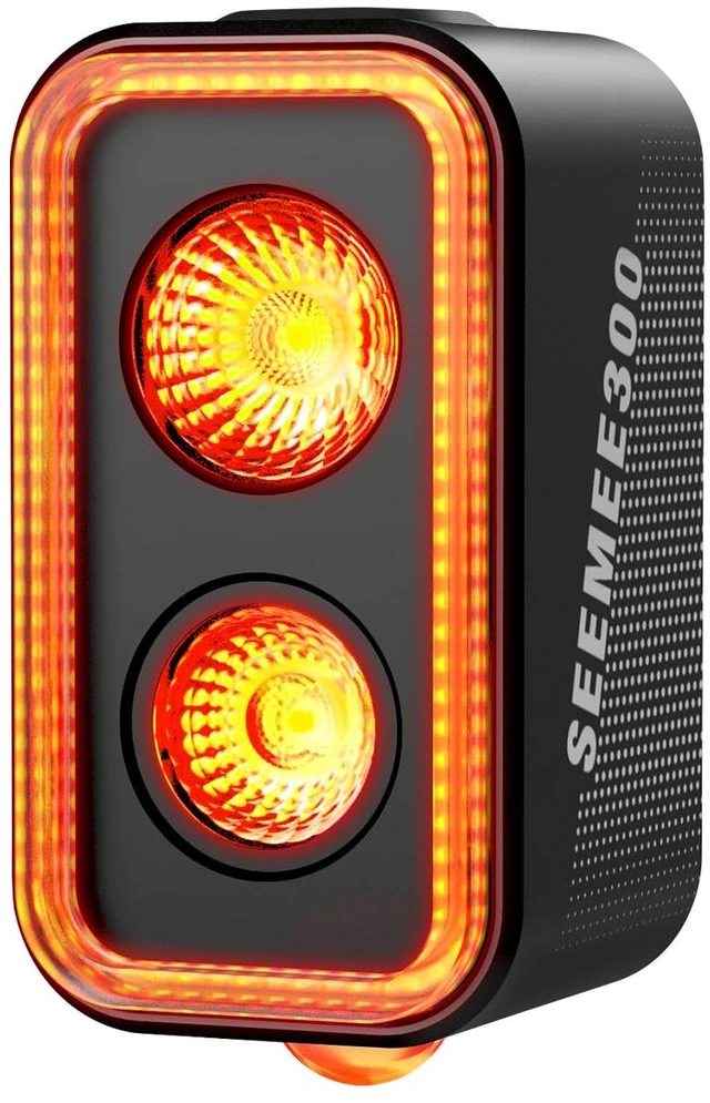 Main image of SEEMEE 300 Bike Taillight,300 Lumen Bike Tail Light,5 Night & Daytime Modes,Smart Brake Sensor IPX6 Waterproof USB-C Rechargeable Rear Bike Light for Night Riding