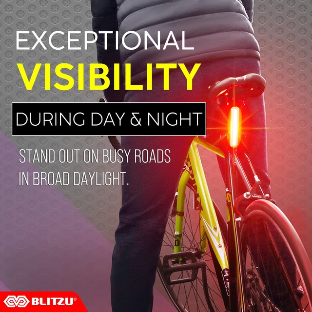 Alt view image 2 of 7 - Bike Front/Tail Light, Bright USB-C Rechargeable Bicycle Safety LED | Bright LED, High Visibility Beam, 6 Modes, Easy Installation, Fast Charging, Long Battery Life, Durable, Waterproof