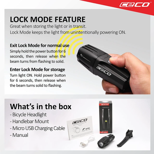 Alt view image 7 of 7 - USA 1200 Lumen Super Bright Bike Light Front, FLEXIBLE MOUNT Version, IP67 Waterproof, FL-1 Impact Resistant, USB Rechargeable, Great for Commuters Road Cyclists and Mountain Bikers, Quality Beam