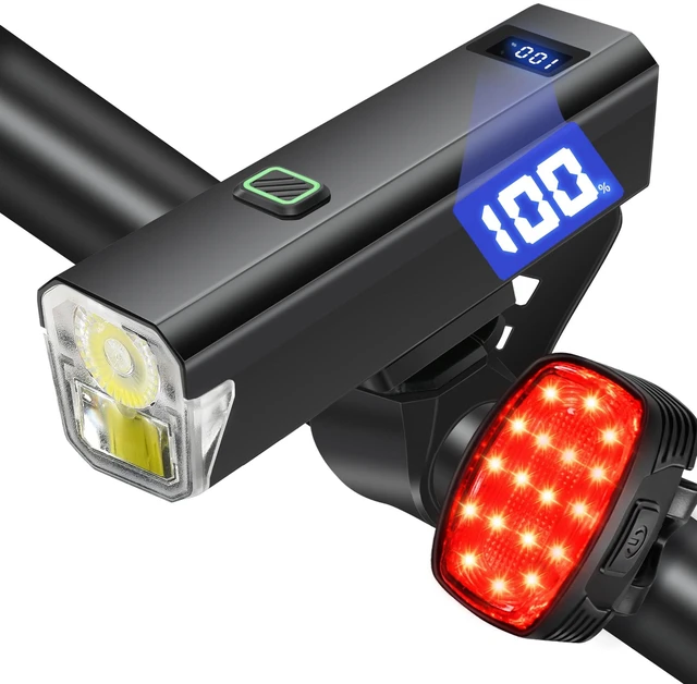 Main image of 6000LM Bike Headlight USB-C Rechargeable, High Lumen Super Bright | Bike Light Set for Night Riding, 12+5 Modes Waterproof Bicycle Lights for Road, Mountain, Cycling