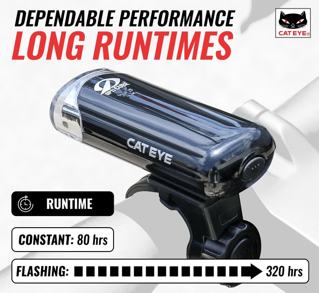 Alt view image 3 of 7 - HL-EL135N Bike Headlight | OptiCube Lens Technology, Easy Setup FlexTight Mount, Multiple Lighting Modes, Battery-Powered Operation