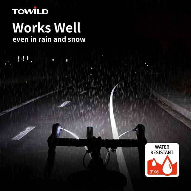 Alt view image 5 of 7 - CL1200 Bike Lights for Night Riding,Compatible with Garmin/GoPro Mount,1200 Lumen Bright Bike Headlight,5000mAh Rechargeable Battery,Waterproof Bike Front Light for Commuter Cyclists