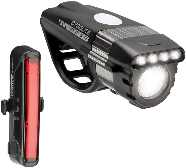 Main image of Dash Pro 600 Lumen Headlight & Hotrod 50 Lumen Tail Light USB Rechargeable Bicycle Light Combo Set