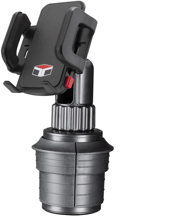 Main image of Tuff Tech Cradle Cup Mount Phone Holder, Fits Most Smartphones | 360-Degree Rotation, Articulating Arm, Spring-Loaded Cradle, Fits Most Cars, Trucks, and SUVs