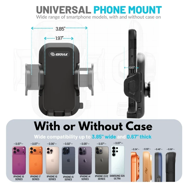 Alt view image 6 of 7 - Cup Holder Phone Mount 15 Inch Adjustable Gooseneck Arm for Car | Adjustable long arm and stable cup holder base keep your phone secure, easy to reach, and clear to view while driving