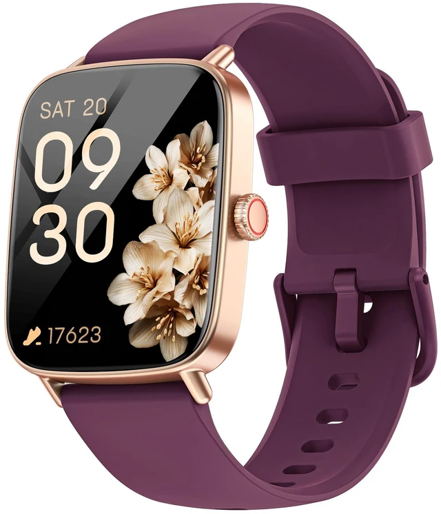 Main image of Smart Watch for Women, 1.85" HD Smartwatch (Answer/Make Calls), 2 Bands Compatible iPhone/Samsung/Android, 100+ Sport Modes Fitness Tracker with Heart Rate/Sleep/Step Monitor, IP68 Waterproof