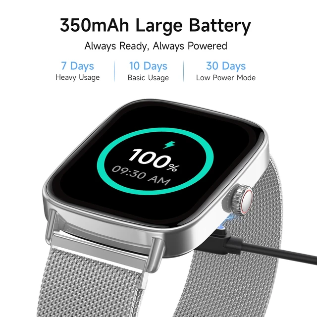 Alt view image 6 of 7 - Smart Watch for Men Women, 1.85" HD Smartwatch Compatible iPhone/Samsung/Android (Answer/Make Calls), 100+ Sport Modes Fitness Tracker with Heart Rate/Sleep/Step Monitor, IP68 Waterproof