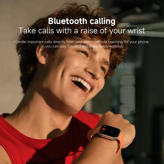Alt view image 6 of 7 - Redmi Watch 6 Active Smart Watch AMOLED 18-Day Battery Black | Bluetooth calling, heart rate and SpO recording, sleep tracking, IP68 water resistance, slim flat-edge design