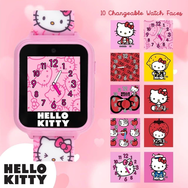 Alt view image 2 of 5 - Hello Kitty Kids Smartwatch - Interactive Touchscreen with 10 Watch Faces, Camera, Games, Alarm, Step Tracker & More - Fun Gift for Girls with Pink Silicone Strap - Fits Wrists 5.5'' to 8.0"
