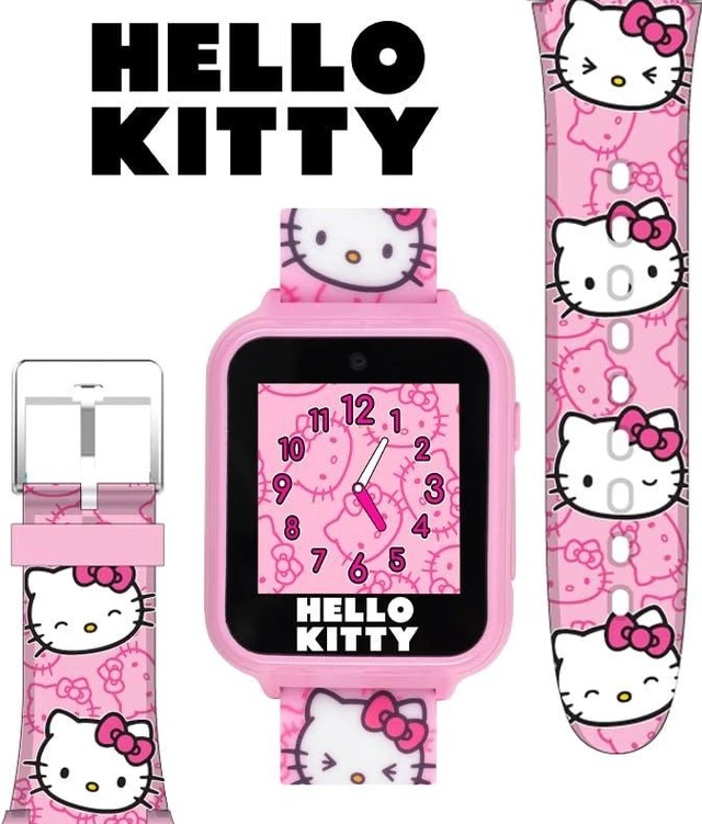 Alt view image 3 of 5 - Hello Kitty Kids Smartwatch - Interactive Touchscreen with 10 Watch Faces, Camera, Games, Alarm, Step Tracker & More - Fun Gift for Girls with Pink Silicone Strap - Fits Wrists 5.5'' to 8.0"