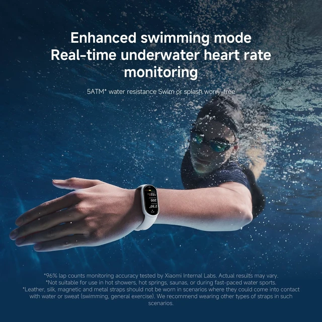 Alt view image 7 of 7 - Smart Band 10 (2025) Global Version - 1.72" AMOLED Display | 21 Days Battery Life | Touchscreen, Multi-Sport Tracker, Activity Tracker, Heart Rate Monitor | BT5.4 - (Mystic Rose)
