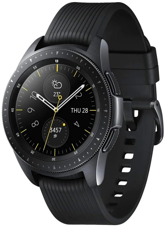 Main image of Band for Galaxy Watch 3 41mm / Galaxy Watch 42mm / Galaxy Watch Active/Galaxy active 2 watch band/Gear S2 Classic band, 20mm Silicone Sport Quick Release Replacement Strap, Black
