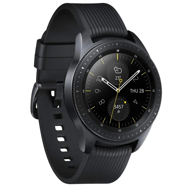 Alt view image 3 of 6 - Band for Galaxy Watch 3 41mm / Galaxy Watch 42mm / Galaxy Watch Active/Galaxy active 2 watch band/Gear S2 Classic band, 20mm Silicone Sport Quick Release Replacement Strap, Black