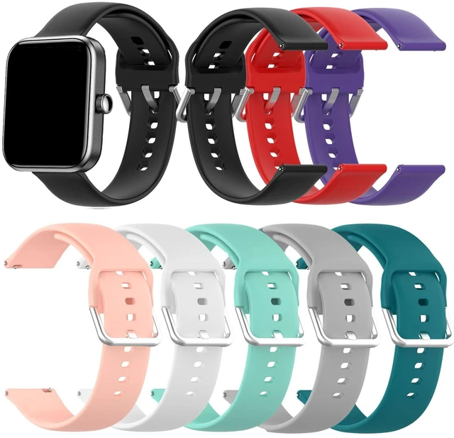 Main image of Compatible with Tensky ID208 Plus BT Smart Watch Bands, Replacement Flexible Silicone Bands for Tensky ID208 Plus BT Smartwatch (8-Pack)