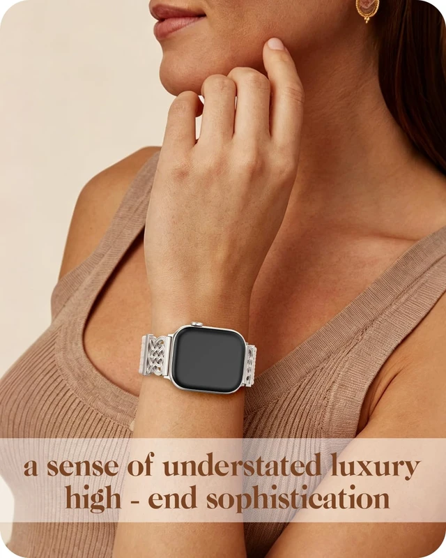 Alt view image 7 of 7 - Braided Stretchy Band for Apple Watch Bands 38mm 40mm 41mm 42mm Women Men Celtic Love Knot Metal, Magnetic Clasp, Nylon Elastic Straps for iWatch Series 11 10 9 8 7 6 5 4 3 2 1, SE 3/2/1, Ultra 3/2/1