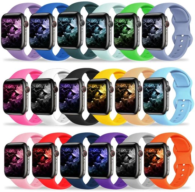 Main image of 18 Pack Bands Compatible with Apple Watch Band 49mm 46mm 45mm 44mm 42mm 41mm 40mm 38mm for Women Men, Sport Silicone Breathable Strap for iWatch Series Ultra 11 10 9 8 SE 7 6 5 4 3 2 1