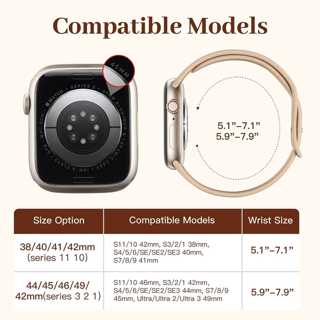 Alt view image 4 of 7 - Slim Bands Compatible with Apple Watch Bands for women 38mm 41mm 42mm 40mm,12 Pack Soft Silicone Sport Strap Thin Wristband for iWatch Band Series 11/10/9/8/7/SE/6/5/4/3/2/1/Ultra/Urtra 3 2