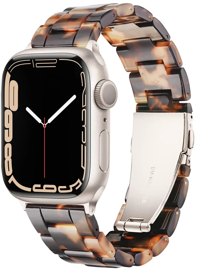 Main image of Light Apple Watch Bands-Fashion Resin band 38mm/40mm/41mm/42mm(Series 11 10),iWacth Bands,Apple Watch Bands for Women,Compatible with iWatch Bands for Women Series 11 SE 10 9 8 7 6 5 4 3 2 1