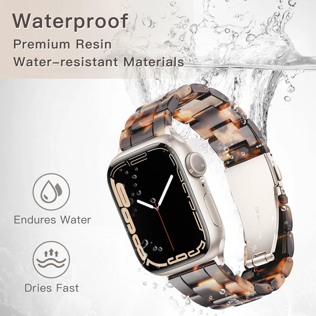 Alt view image 7 of 7 - Light Apple Watch Bands-Fashion Resin band 38mm/40mm/41mm/42mm(Series 11 10),iWacth Bands,Apple Watch Bands for Women,Compatible with iWatch Bands for Women Series 11 SE 10 9 8 7 6 5 4 3 2 1